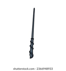 Vector Illustration of Fairy tale wizard or witch's wand.