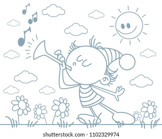Vector illustration of a fairy-tale character