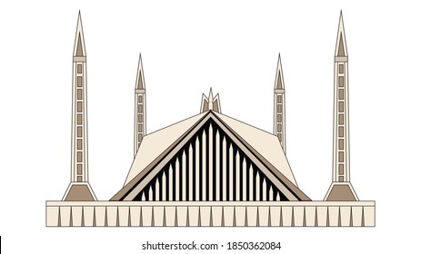 Ilustración vectorial de Faisal Masjid