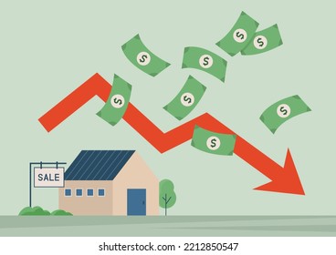 998 Money Falling On The House Stock Vectors, Images & Vector Art ...