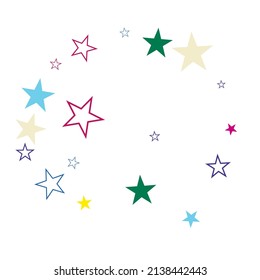 vector illustration.  A falling star background.