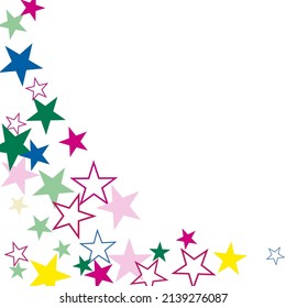 vector illustration.  A falling star background.