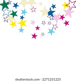 vector illustration.  A falling star background.