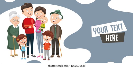 Vector Illustration Of Family