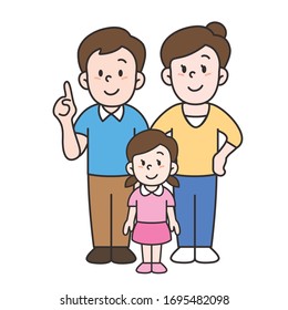 vector illustration of a family