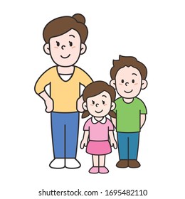 vector illustration of a family