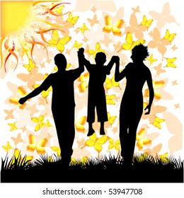 vector illustration of family