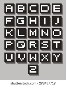 Vector illustration of family English alphabet