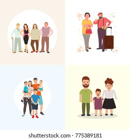 
Vector Illustration of Family Set
