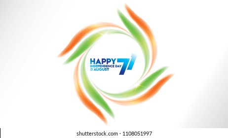 vector illustration of Famous monument of India background for 15th August Happy Independence Day. 71 years of Freedom indian