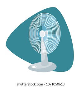 Vector illustration of a fan