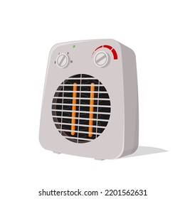 vector illustration of a fan heater