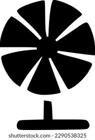 ilustración vectorial del icono de ventilador