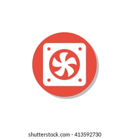 Vector illustration of fan icon. Premium quality web icon