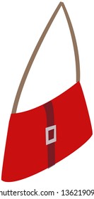 Ilustración vectorial de una bolsa de lujo