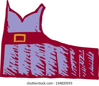 Vector illustration of a fancy dress