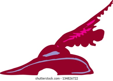 Vector illustration of a fancy hat