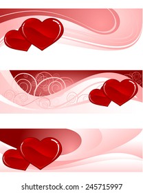 Vector illustration of a fantasia on Valentine's Day 