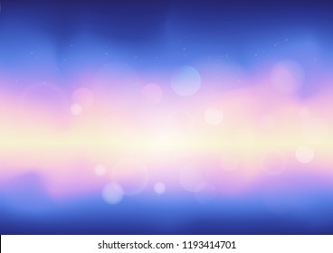 Vector illustration of fantastic colorful galaxy,Abstract cosmic background
