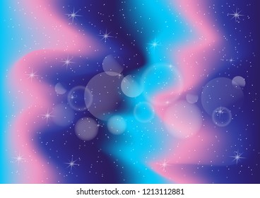 Vector illustration of fantastic colorful galaxy,Abstract cosmic background
