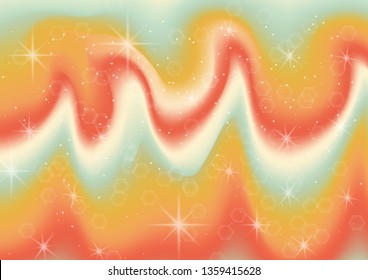 Vector illustration of fantastic colorful galaxy,Abstract cosmic background
