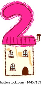 Vector illustration of a fantasy building