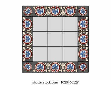 Vector illustration of a fantasy frame