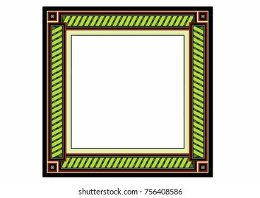 Vector illustration of a fantasy frame