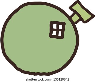Vector illustration of a fantasy house