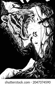Vector illustration fantasy of a living things
