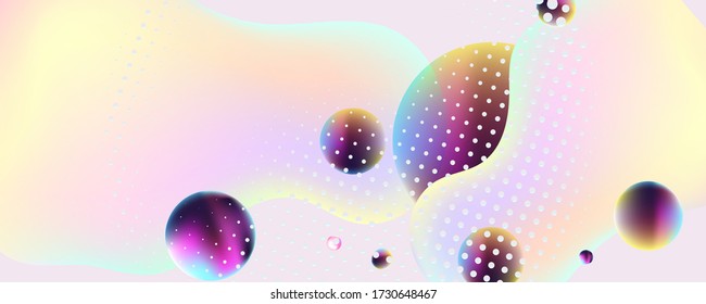 Vector illustration of fantasy sky background and pastel color. Kawaii sweet pastel background stock illustration