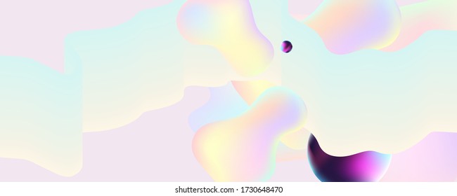 Vector illustration of fantasy sky background and pastel color. Kawaii sweet pastel background stock illustration
