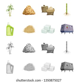 Vector illustration of farm and agriculture  icon. Collection of farm and technology vector icon for stock.