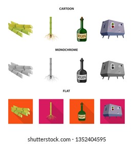 Vector illustration of farm and agriculture  icon. Collection of farm and technology vector icon for stock.