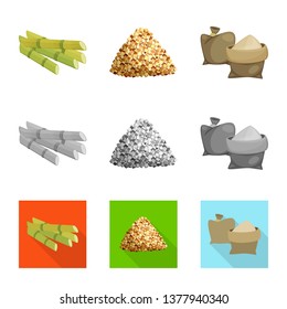 Vector illustration of farm and agriculture  icon. Collection of farm and technology vector icon for stock.