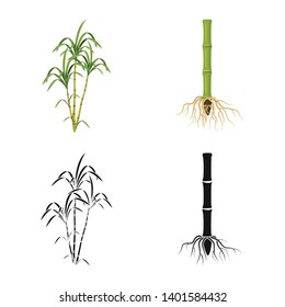 Vector illustration of farm and agriculture  logo. Collection of farm and technology stock vector illustration.