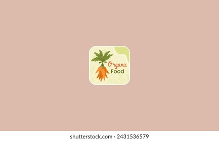 vector illustration of a farm flat design logo