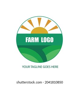 vector illustration of farm logo