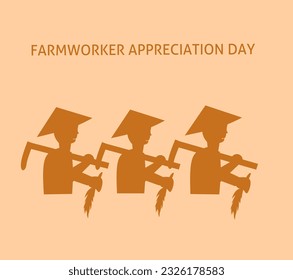 vector, illustration of Farmworker Appreciation Day