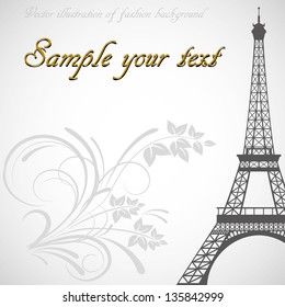 Vector illustration of fashion background