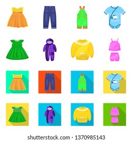 Vector Illustration Fashion Garment Symbol Set Stock Vector (Royalty ...