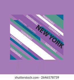 Vector illustration of fashion and new york theme  .  t shirt graphics