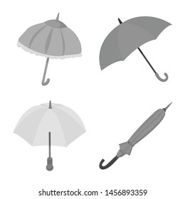 Vector illustration of fashion and safety sign. Set of fashion and closed vector icon for stock.