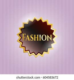 Vector illustration of Fashion shiny emblem
