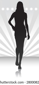 Vector Illustration of fashion silhouette