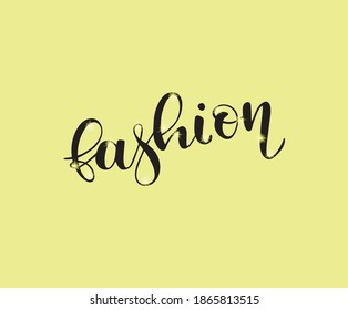 Vector illustration of fashion text for clothes. Icon, tag, Inspirational quote, invitation banner. Calligraphy background. Celebration lettering typography poster. EPS 10