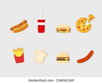 Vector illustration fast food