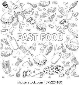 Vector illustration fast food