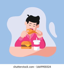 Vector Illustration, Fast Food, Food & Drink, Hungry
