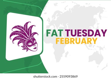 vector illustration for FAT TUESDAY background